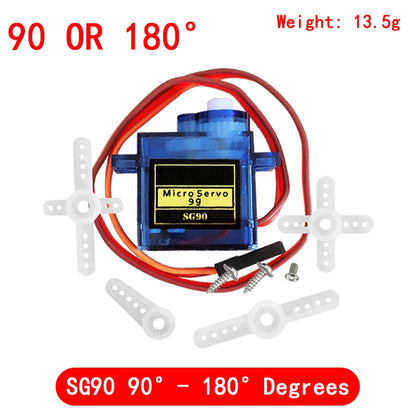 Smart Micro Servo Tester for SG90, MG90S, SG92R with Plastic Gears for Arduino and RC Models