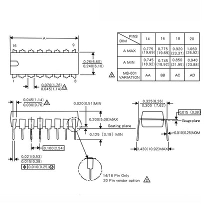 5PCS TL494CN TL494C DIP-16 PWM Controller IC Chipset