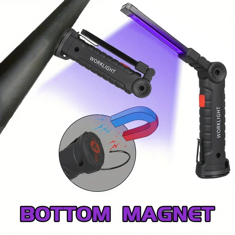 395NM Mini UV LED Flashlight Rechargeable Blacklight Lamp