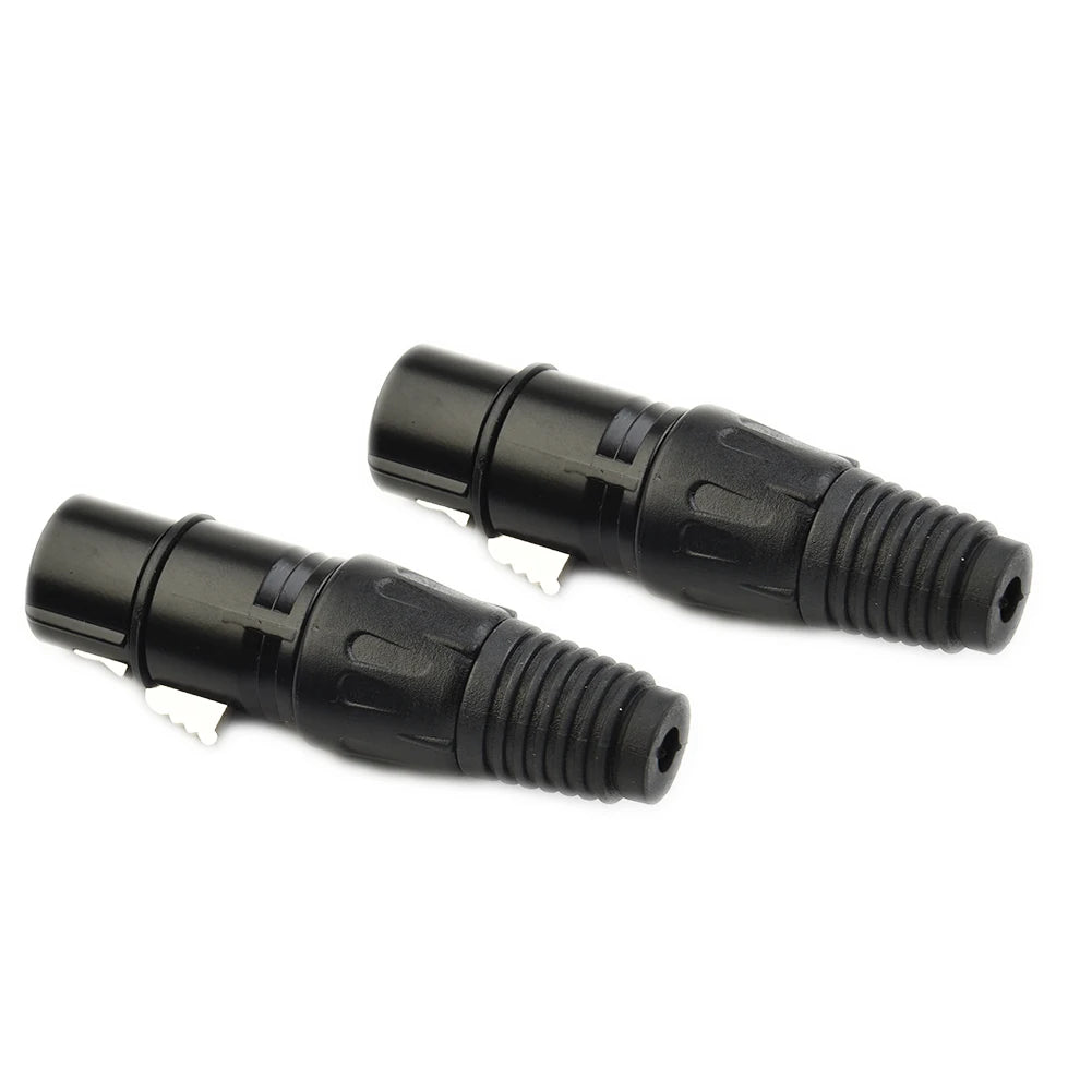 XLR DMX 3-Pin Male & Female MIC Snake Plug Audio Microphone Cable Connector, Signal Transmitter