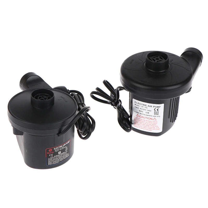 Home Use Camping Inflator Portable Electric Inflatable Pump With 3 Nozzles Air Mattress Boat Auto Air Inflatable Pump For Car