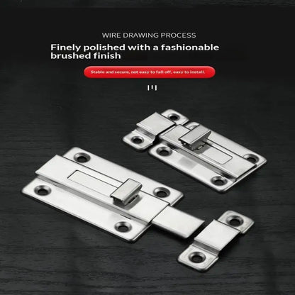 New Self-Elastic Latch Security Bolt Latch Anti-theft Spring Latches Stainless Steel Cabinet Hinges Furniture Supplies Hardware