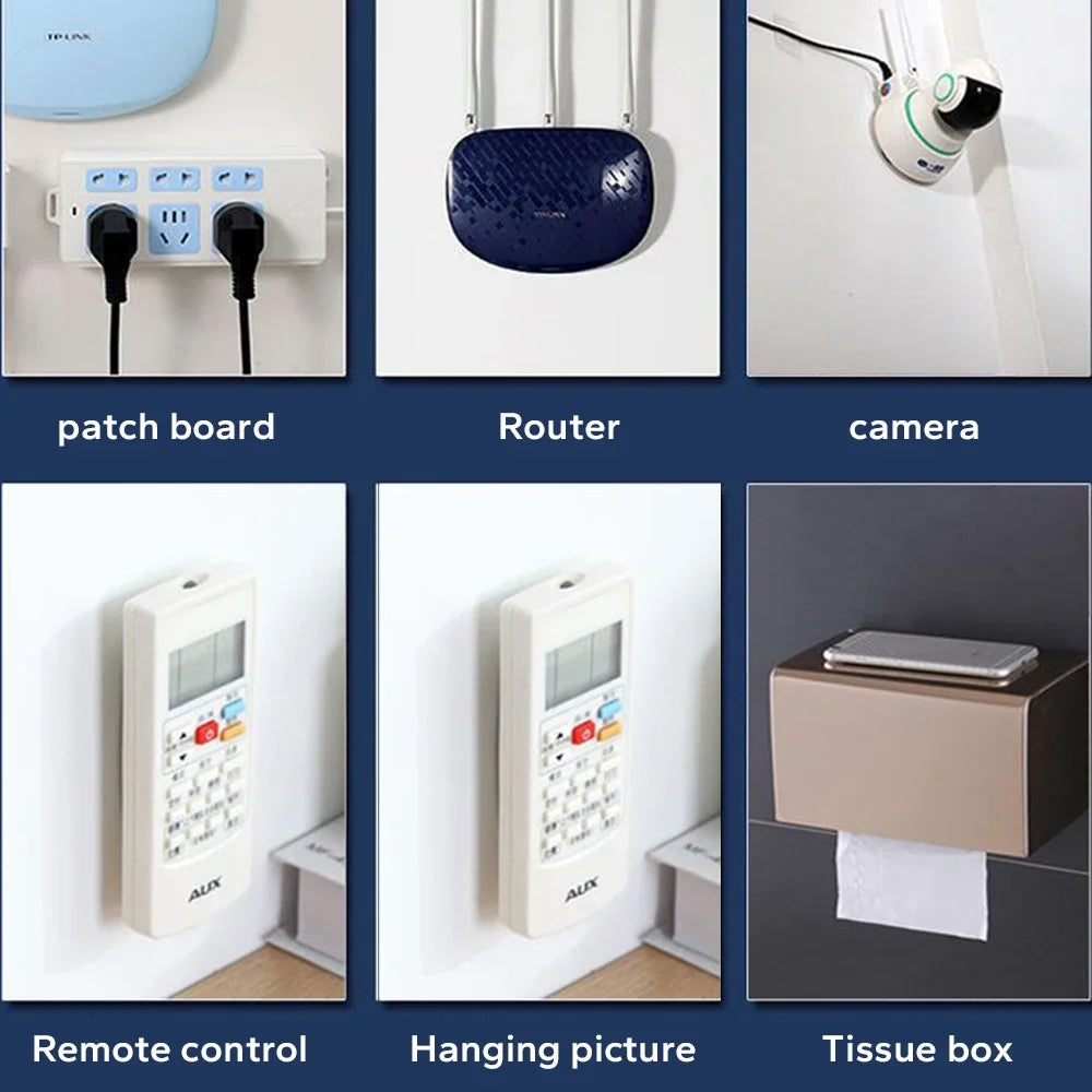 Double-Sided Adhesive Wall Hooks Strong Transparent Suction Cup Hooks