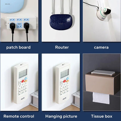 Double-Sided Adhesive Wall Hooks Strong Transparent Suction Cup Hooks
