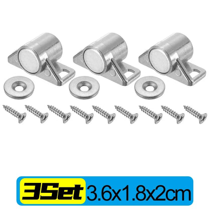 Wholesale Magnet Cabinet Door Catches Zinc Alloy Cupboard Wardrobe Drawer Thickened Door Stops Home Furniture Hardware Accessory