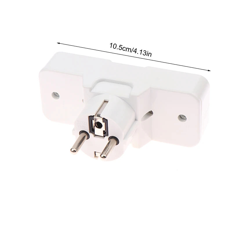 UK/EU Plug Adapter with Switch Universal Extension Socket 10A 250V