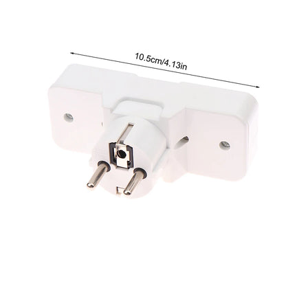 UK/EU Plug Adapter with Switch Universal Extension Socket 10A 250V
