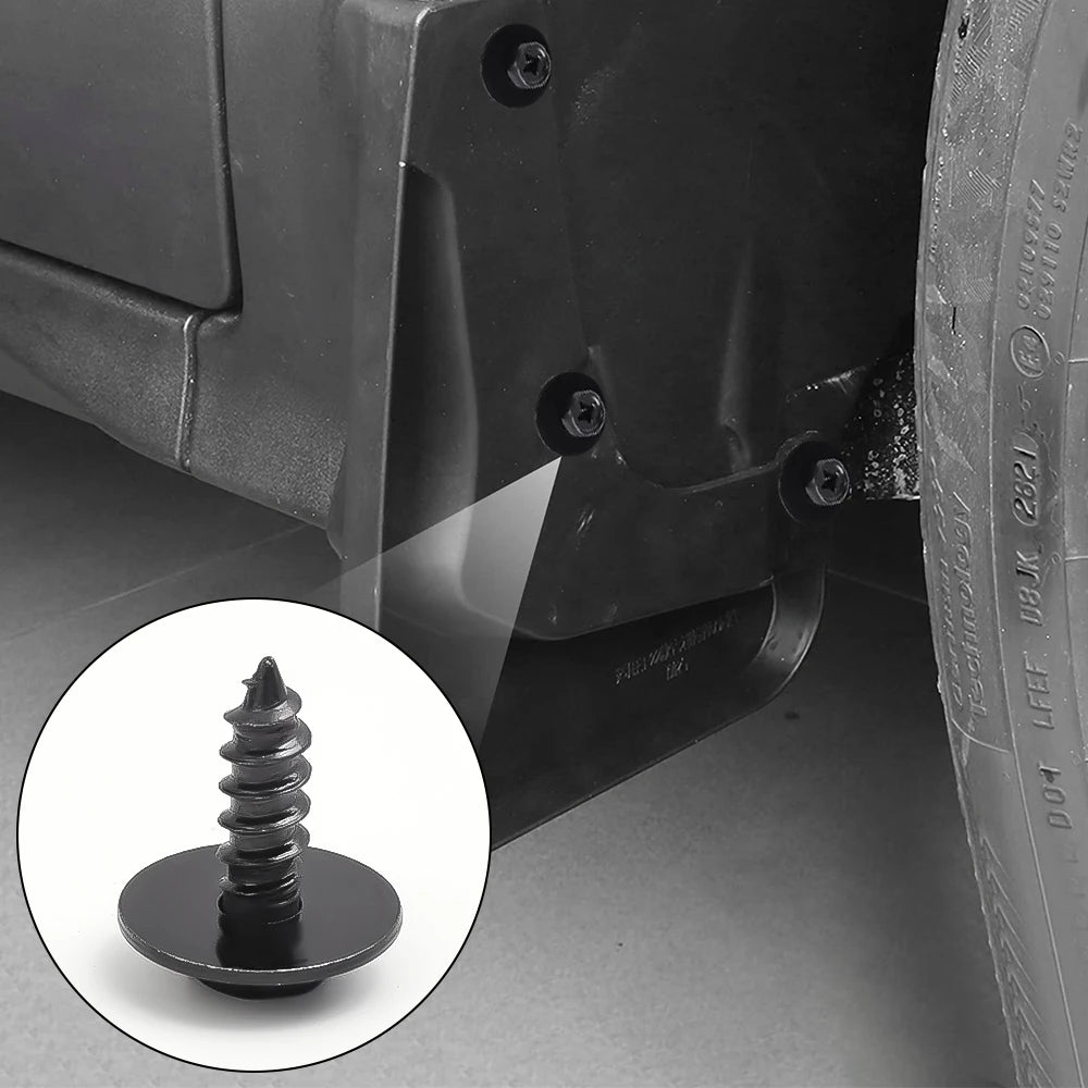 Automotive Hexagonal Self-tapping Screws Fender Splash Guard Rivet Clips 20x24mm 10-50pcs