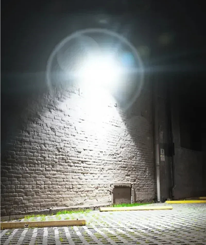 Powerful LED Solar Courtyard Wall Lamp Rechargeable Light Human Body Induction Garden Terrace Garage Door Street Lighting