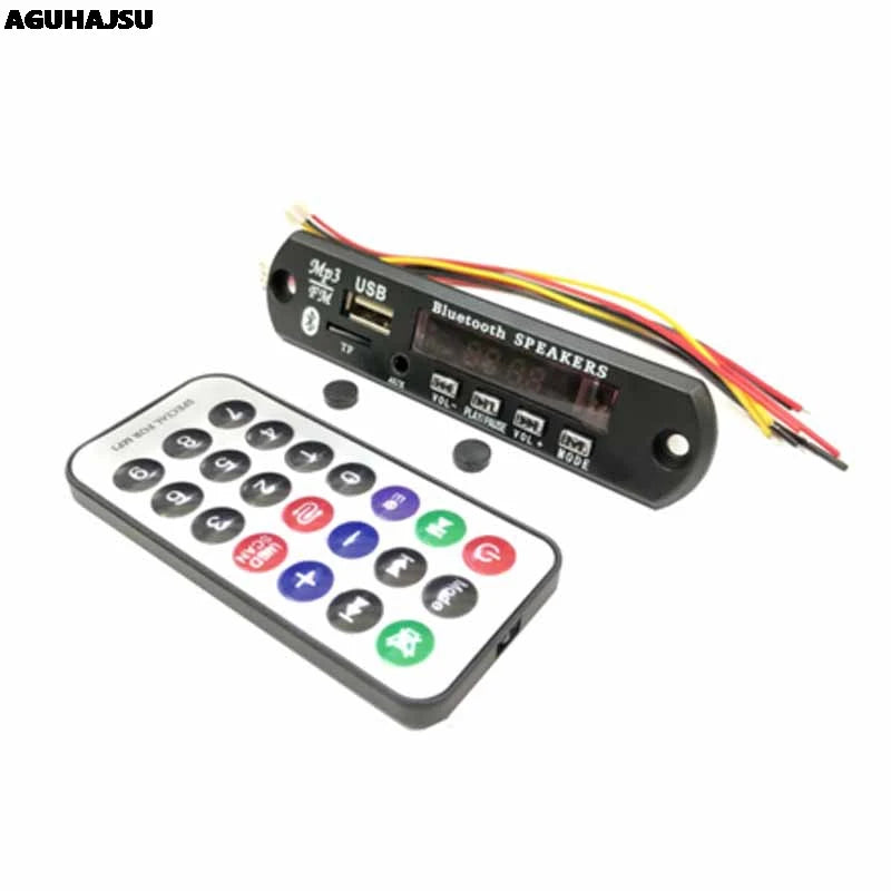 DC 5V Micro USB Bluetooth MP3 Decoder Audio Board with LCD Display FM Radio SD Card Module