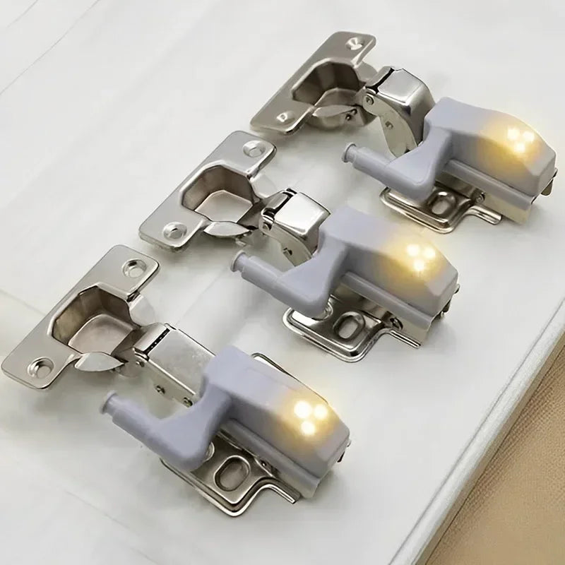 10/1Pcs Universal Inner Hinge LED Lamp Wireless Under Cabinet Sensor Night Lights Cupboard Closet Wardrobe Kitchen Bedroom Lamps
