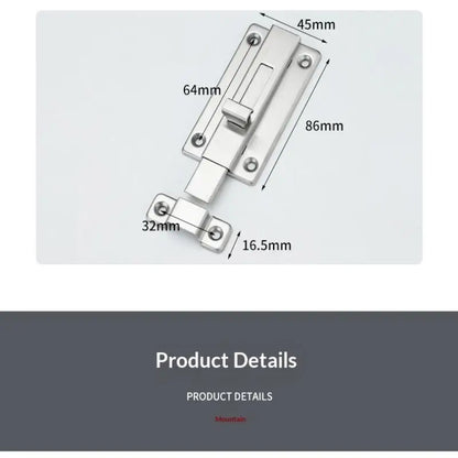 New Self-Elastic Latch Security Bolt Latch Anti-theft Spring Latches Stainless Steel Cabinet Hinges Furniture Supplies Hardware