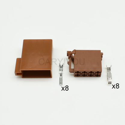 8-Pin TE Tyco ISO Radio Connector DJ7082-3.5 Male Female | Toyota Lexus 962189-1 / 962191-1 | CE PA66