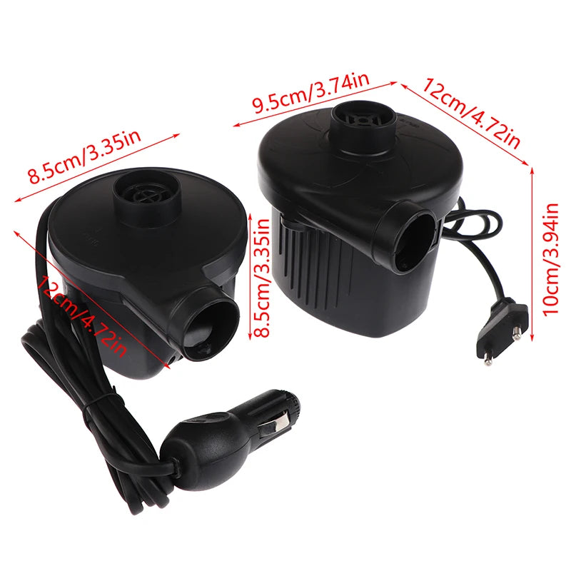 Home Use Camping Inflator Portable Electric Inflatable Pump With 3 Nozzles Air Mattress Boat Auto Air Inflatable Pump For Car