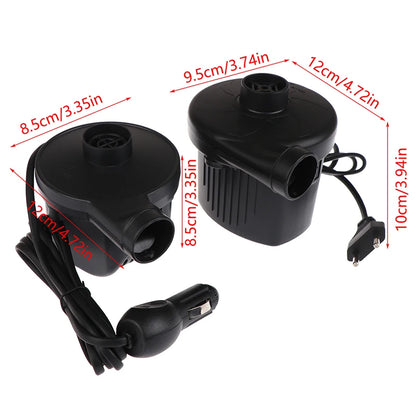 Home Use Camping Inflator Portable Electric Inflatable Pump With 3 Nozzles Air Mattress Boat Auto Air Inflatable Pump For Car