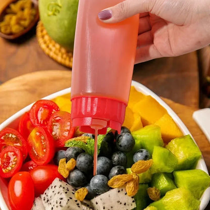 16oz Double Ended Sauce Squeeze Bottle Salad Dressing Dispenser