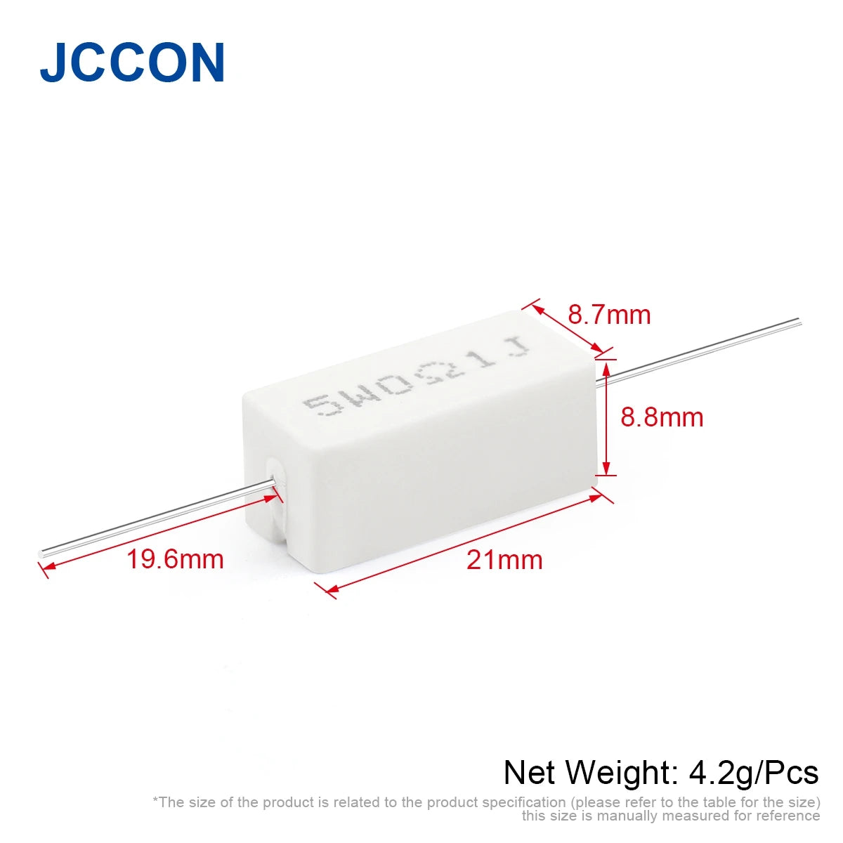 5W Cement Resistor 0.1Ω–6.8KΩ 5% Tolerance Ceramic Cement Resistance