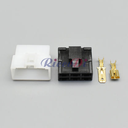 6-Pin High Current PCB Connector DJ7062-6.3-21 / DJ70620-6.3-10 — 6.3mm Automotive Wiring Plug