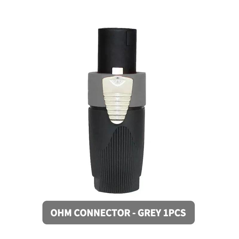NL4FC Speakon 4 Pin Audio XLR Connector Ohm Head Solder-Free Amplifier Terminal for Superior Sound