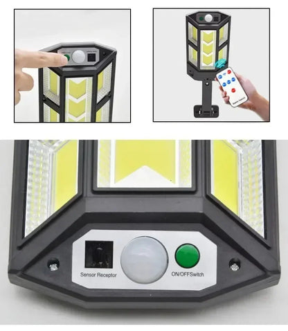 15000LM Solar Light Outdoor Sunlight Motion Sensor Wall Lamp 3mode Waterproof 240°lighting Lantern Garden Street Wall External
