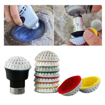 Stone Detailing Aperture 10mm, 14mm Polishing Pad Construction Polishing Pads Abrasive Tool Extended Service Life