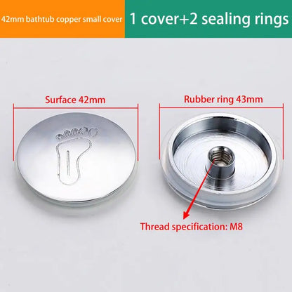 1PCS Replacement Sink/Basin Waste Plug Cap, Easy Pop-Up Click Copper Sink Strainer, Kitchen Bathtub Stopper