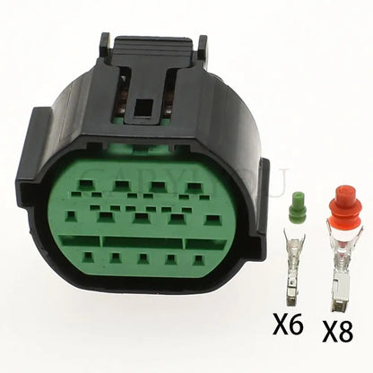 GL301-14021 / GL291-14021 Automotive 14-Pin Waterproof Headlight Connector — Hyundai / KIA LED Lamp Wiring Socket
