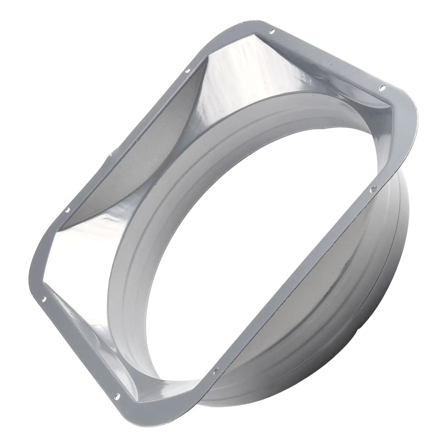 For Kitchen Hood Ventilator Pipe Connecting Vent Flange Exhaust Duct 4-10inch Electrostatic Spray Metal Silver-gray