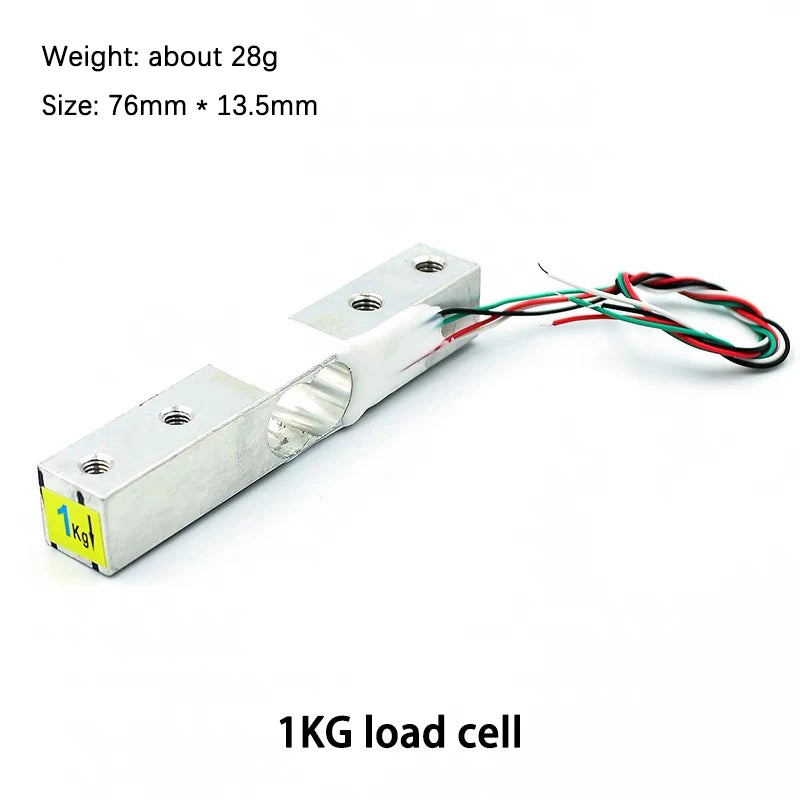 Small Range Weighing Pressure Sensor Module with HX711AD for 1-20kg Measurement