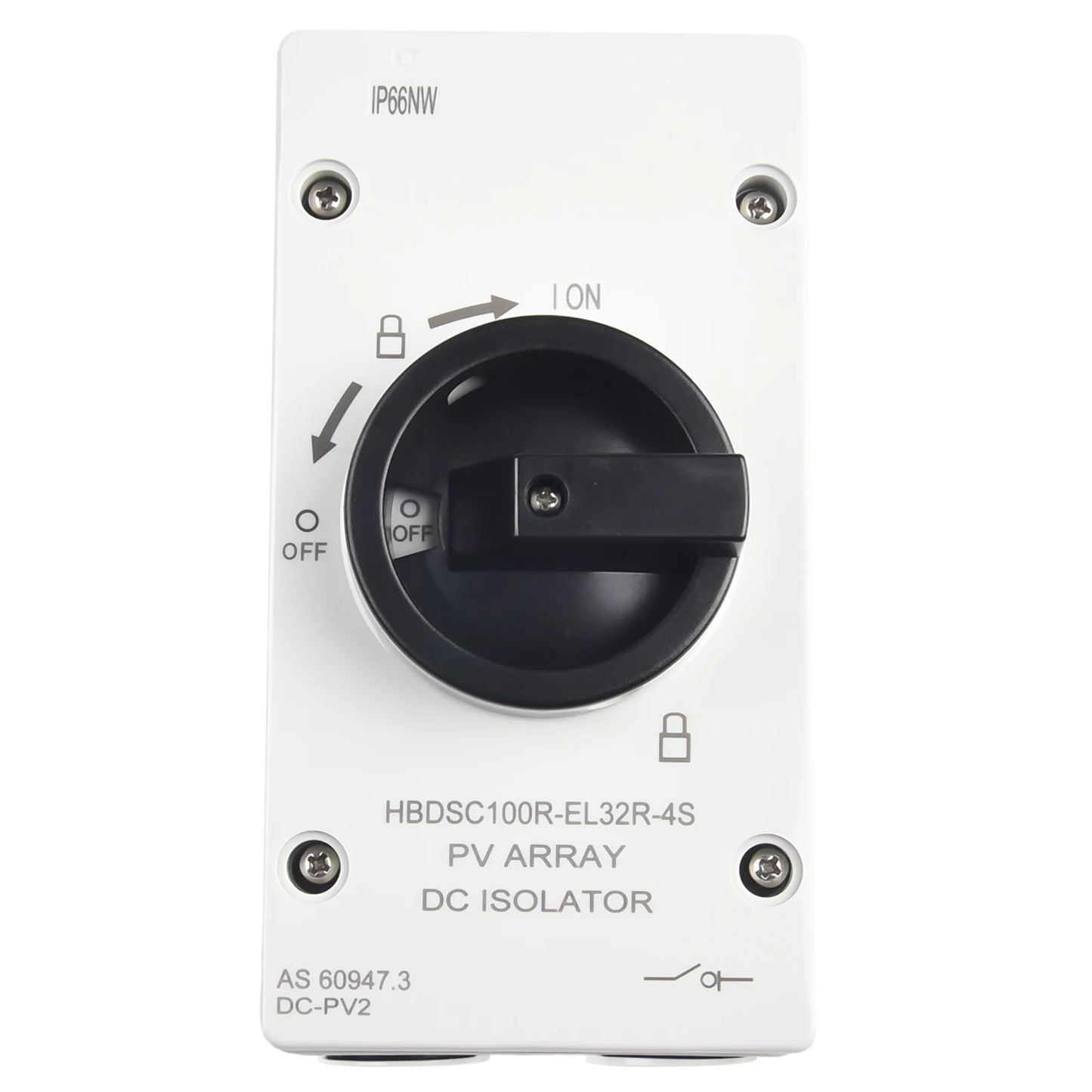 50 60HZ Isolation Switch Isolation Switch From 300V To 1000V Gray Plastic Silver Contacts 32A 1000V Above 440V