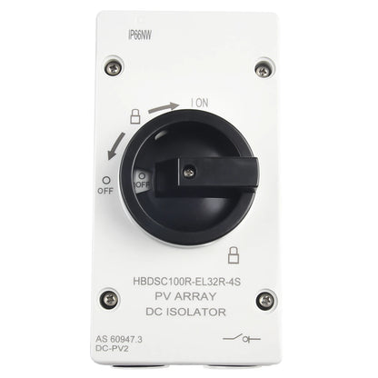 50 60HZ Isolation Switch Isolation Switch From 300V To 1000V Gray Plastic Silver Contacts 32A 1000V Above 440V
