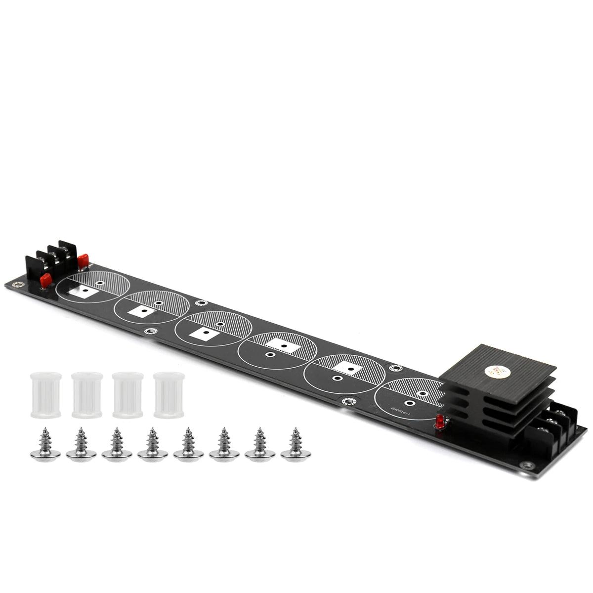 Schottky Rectifier Power Supply Board with 6 Capacitors for DIY Speaker Amplifier