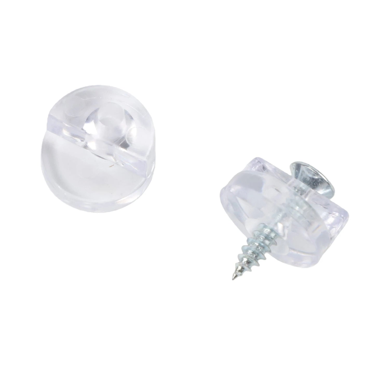 30 Set Plastic Glass Retainer Clips with Screws for Glass Panel Installation Compatible with 4mm Thickness Glass in Cabinets