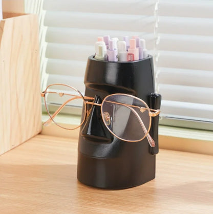Face Shape Makeup Brush Holder Human Body Art Styling Makeup Storage Box Portable Multifunctional Organizer