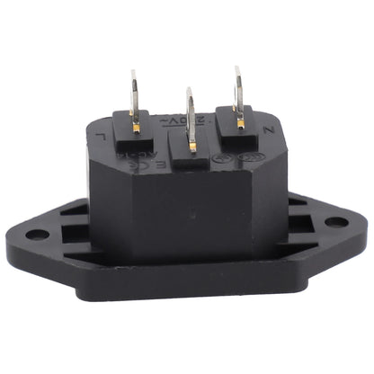 Power Connector 3 Pin Charging Socket AC-04 Built-in Male Female Rated 250V 10A for Battery and Electrical Use