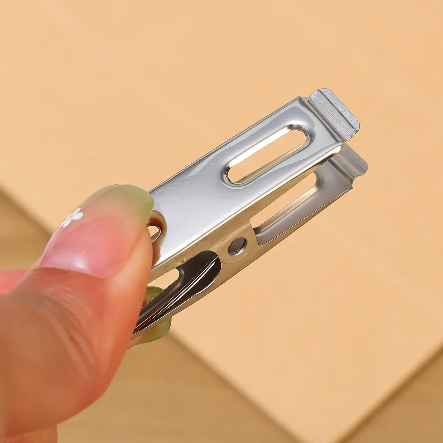 100-20PCS Stainless Steel Clothespins Multifunction Kitchen Sealing Clips Mini Photos Clip Clothes Pegs Hangers Clamps Storager