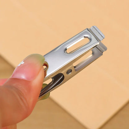100-20PCS Stainless Steel Clothespins Multifunction Kitchen Sealing Clips Mini Photos Clip Clothes Pegs Hangers Clamps Storager