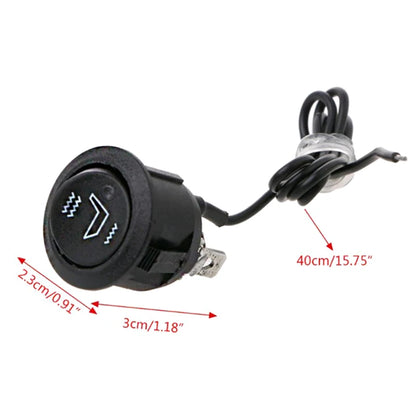 New Arm Off Control Universal Replacement Part Car Interior Seat Heating Switch 3-pin Circular Heating Rocker