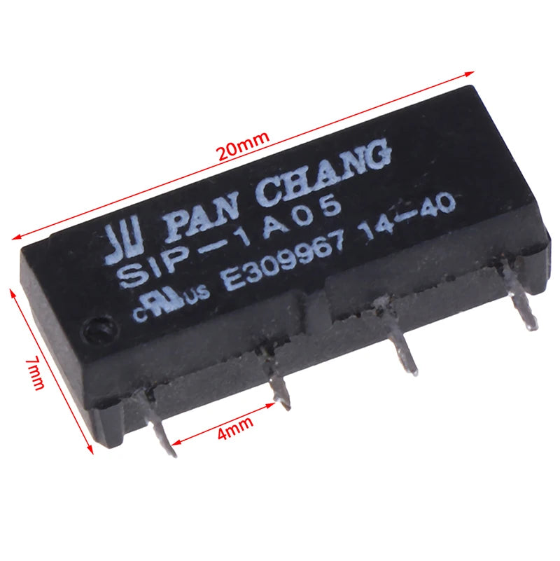 4Pin 5V Relay SIP-1A05 Reed Relay for Control Module