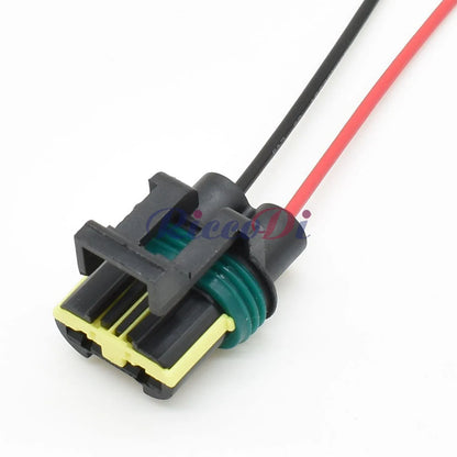 2 Pin 6.3mm Waterproof Female Connector 444230-1 DJ7026D-6.3-21 Automotive Wiring Harness