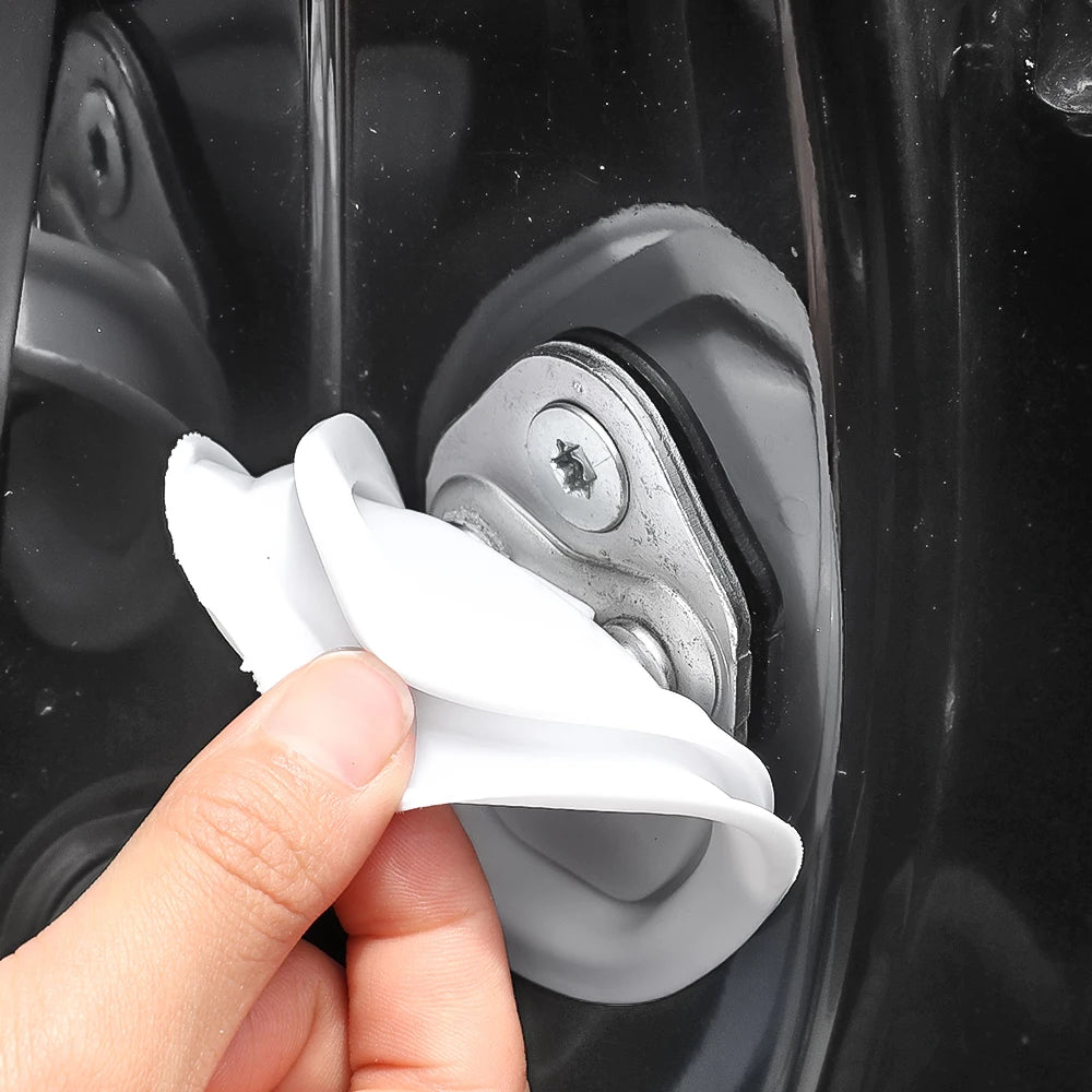 Universal Car Door Shockproof Silicone Cushion – Mute Shock Absorber Protective Cover for Door Latch (8/1PCS)