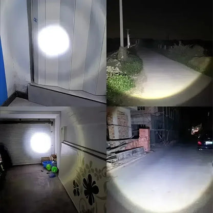 Ultra Bright LED Flashlight Battery Display Rechargeable Zoom Torch