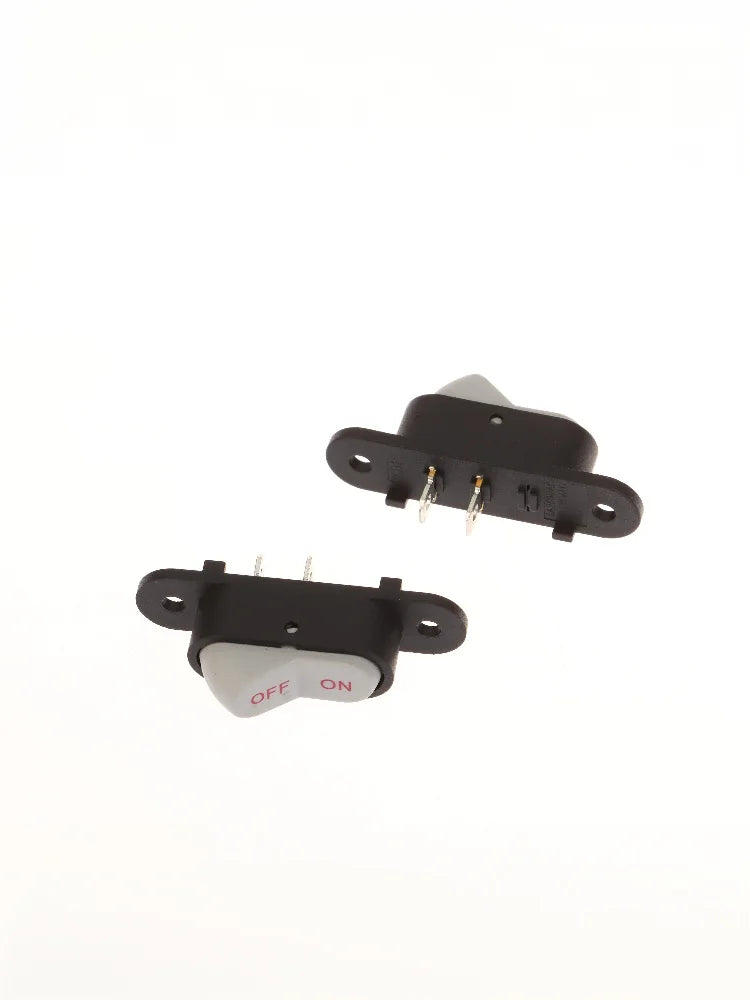 1/5PCS White 2 Pin Light ON/OFF 250V 6A AC AMP 125V 10A Electric Wok Home Start Switch Boat Button Switch
