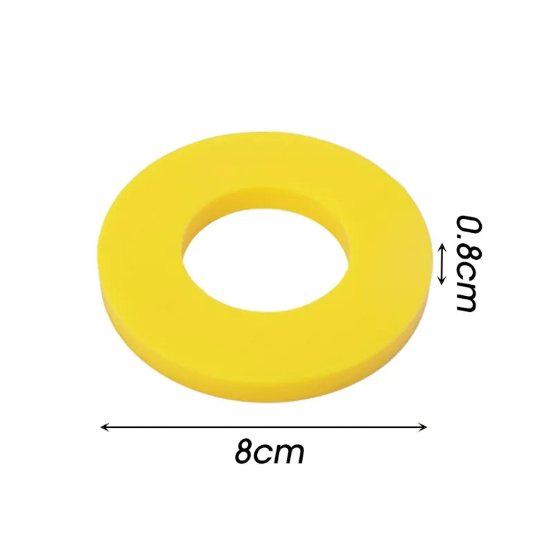 2pcs Silencer Pad Rubber Bushing Damper – Universal Front Strut Tower Mount Suspension Shock-Absorbing Bearing Washer for Bump Protection