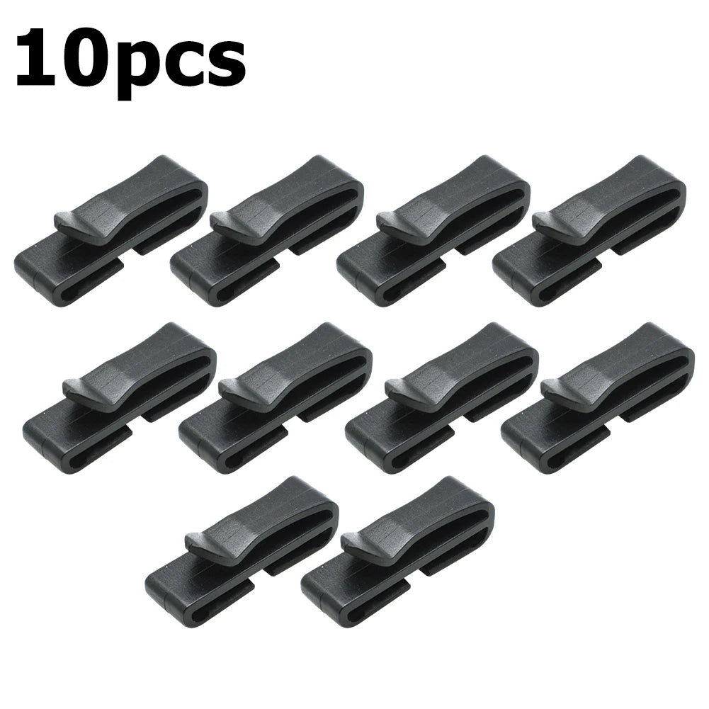 Reliable Sturdy Black Plastic Backpack Strap Adjustable Closing Buckle Convenient Dimensions Slip Keeper Buckle X Belt Buckle