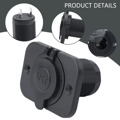 1pcs Waterproof 12V Car Socket USB Charger Power Adapter Socket With Cable For Ships Motorcycles Boats Lawn Mowers Tractors