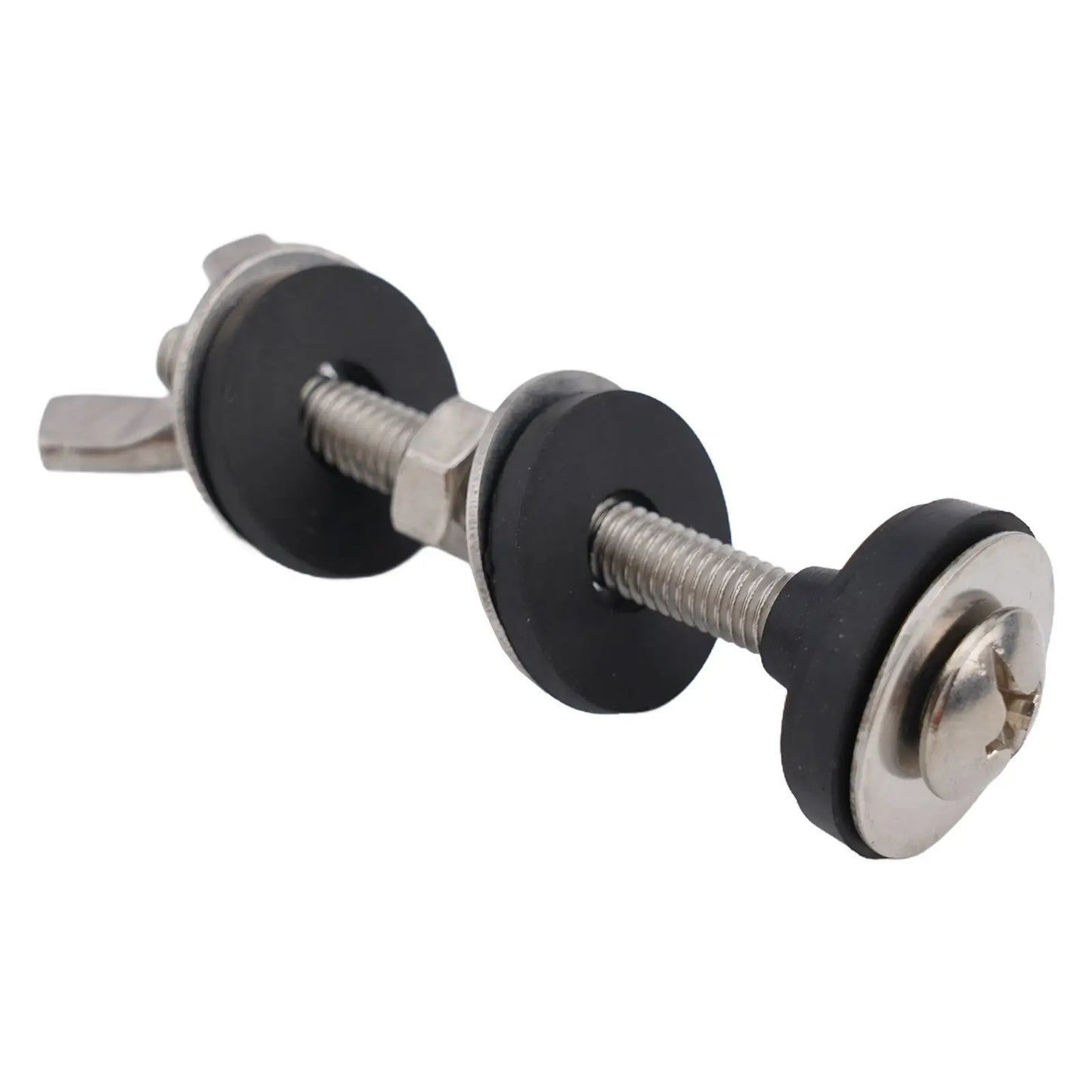 Bathroom Screws Bolts Stainless Steel Toilet Tank Bolt Reliable Support Split Washer 2pcs Bowl Bolt Kit Easy Installation