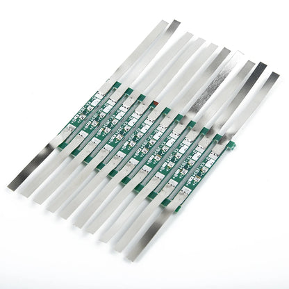3A Protection Board Kit for 3.7V 18650 Li-ion Battery with Solder Tabs JB 28×3mm, Over-Discharge Protection 4.275±0.025V