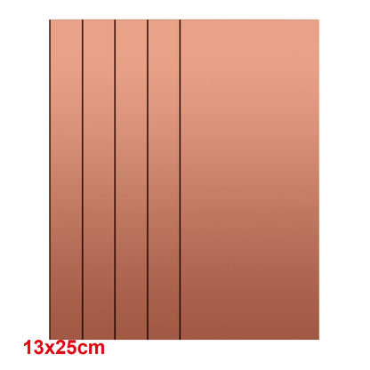 Single-Side Copper Clad PCB Board Kit 7x10, 10x15, 15x20, 20x30cm Universal DIY Laminate Circuit Board