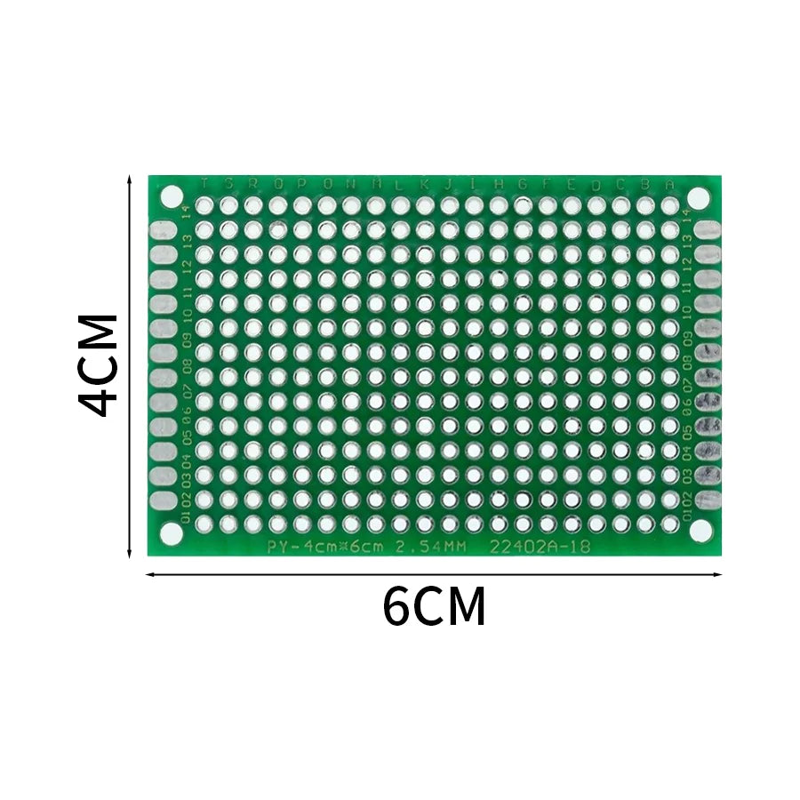 Double-Sided Prototype PCB Board — Universal Printed Circuit Board for DIY Electronics
